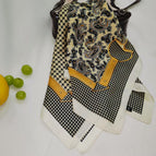 Chidori cashew silk scarf square scarf