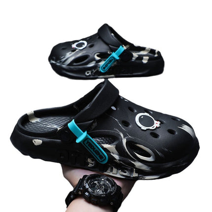 2024 New Beach Cave Shoes Men's Soft Sole Shoes Feeling Outdoor Wear Men's Shoes Internet Popular Super Hot Baotou Sandals