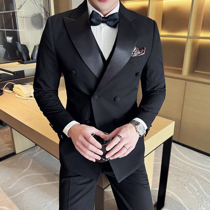 Groom Wedding Dress Host Banquet Annual Meeting Suit suit Two-Button Tarstor Suit Fixture Wholesale Men