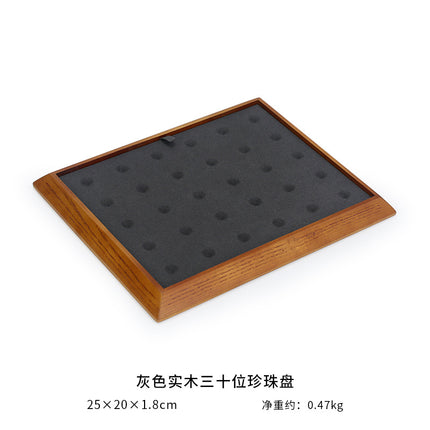 Yayu solid wood bare Diamond Pearl plate jewelry tray jewelry display plate Diamond bare Diamond Wenwan gem storage tray