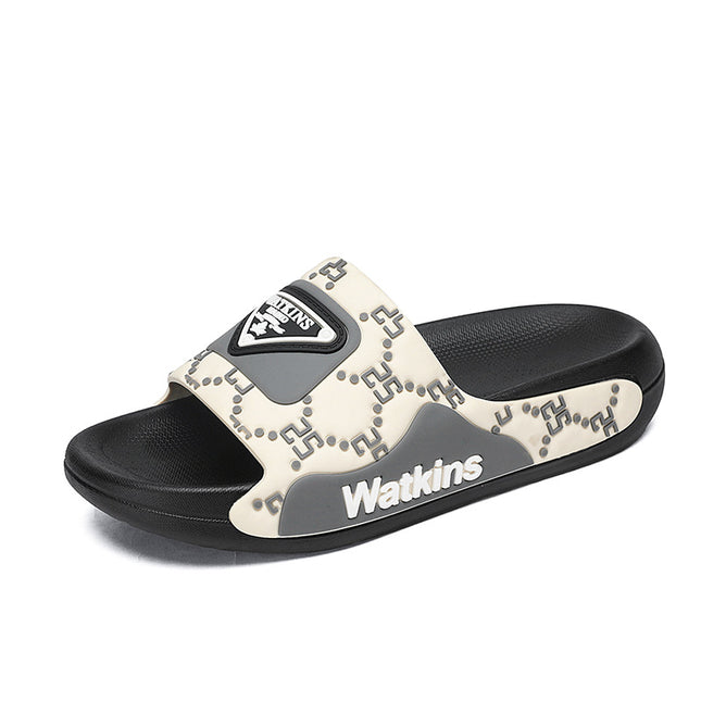 Cross-Border Plus-Size Internet Celebrity Slippers, Summer Trendy Brand Outer Wear, Couple Style, Home Bathing, Beach Slippers