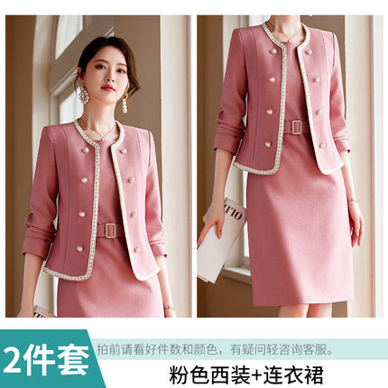 High-end professional suit female fashion temperament goddess fan formal wear formal wear manager jewelry store sales department overalls female