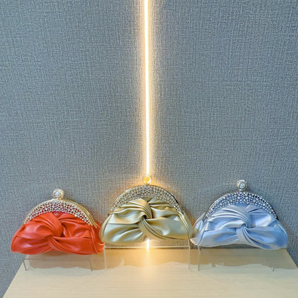 New Cross-border Socialite Clutch Bag Rhinestone Evening Dress Women's Bag Chain Crossbody Bag Evening Banquet Bag Gift Bag Bridal Bag