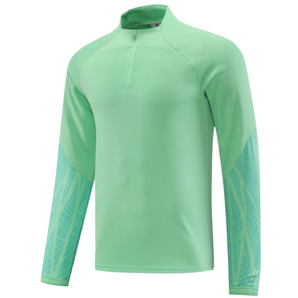 Foreign trade wholesale semi-pull football uniforms training clothes outdoor sports running long sleeve sportswear autumn and winter group clothes appearance clothes