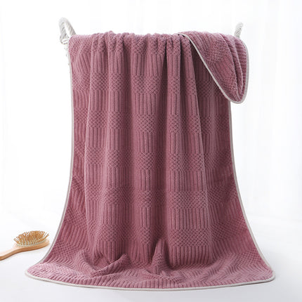 Thickened Auspicious Coral Velvet Large Bath Towel Household Adult Bath Wrap Absorbent Quick-Drying Beach Towel Manufacturer Wholesale