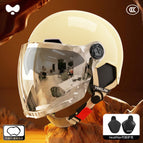 One size fits all / 3c mocha apricot [electroplated external long double mirror] heatmax four seasons detachable ear protection