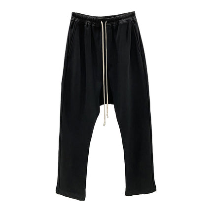 Subhuman Men's | Drop-Crotch Sweatpants, Large Size Casual Pants, European and American Hip-Hop Sports Pants, Men's Street Casual Versatile Pants