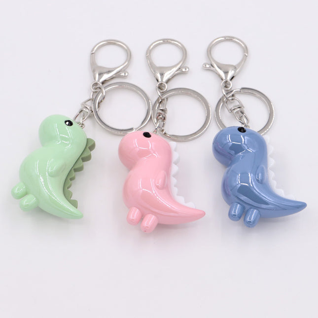 Trendy Joker Keychain Pendant Cute Dinosaur Luminous Acrylic Animal Bag Car Hanging Gifts Wholesale