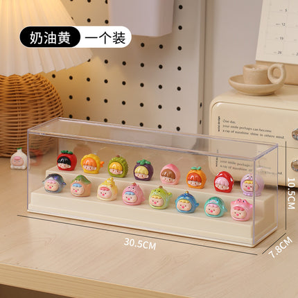 Cute Display Box Blind Box Display Rack Storage Small Ornaments Hand-Made Display Cabinet Acrylic Transparent Dust-Proof Storage Box