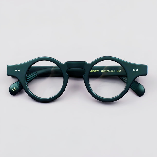 New Niche Retro Round Frame Stylish Classic Daily Versatile Plate Glasses Frame for Men and Women with Myopia and Anti-Blue Light