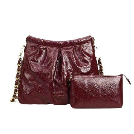 Chain Link Bag for Women 2026 New Model Large Capacity Trash Bag Style Niche Versatile Tote Hobo Bag