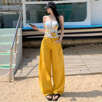 Vibrant yellow trousers / XS