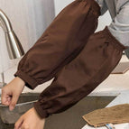 Customized with drawings and samples / [canvas sleeves] dark coffee