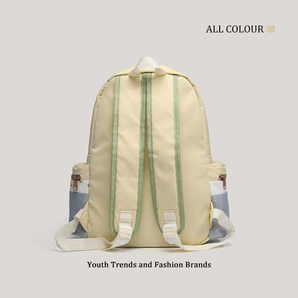 Simuda Official Authentic Cute Cotton Cat Contrasting Color Large-Capacity Backpack Versatile Backpack for Class