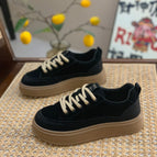 Black autumn and winter suede / 35