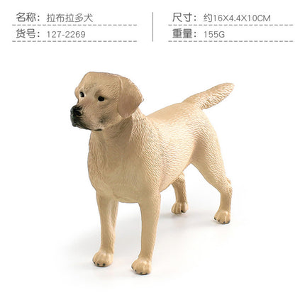 Cross-border simulation Labrador Shiba Inu husky Doberman model children's cognitive pet dog decoration toy