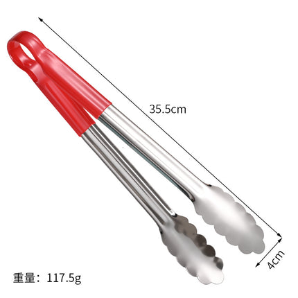 Stainless Steel Food Clip Anti-scalding Stall Commercial Buffet Malatang Special Clip Kitchen Cooked Food Clip Bread Clip