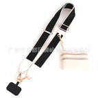 Disassembled apricot edge black - white leather gold buckle