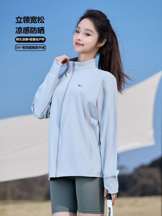 Cooling Loose-Fitting Sun Protection Clothing for Women, Summer Uv Protection, Lightweight Breathable Long-Sleeved Jacket, Ice Silk Sun Protection Clothing for Men