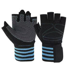 Fitness extended wristband [black and blue] / M
