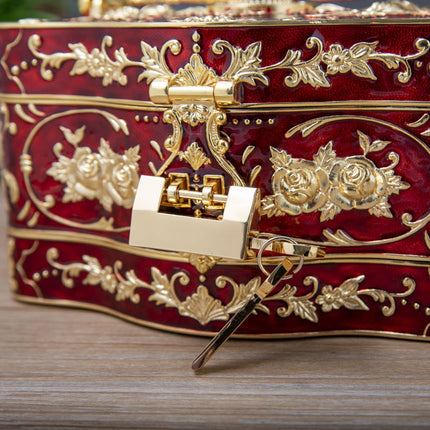 Large Creative European-Style Jewelry Box for Weddings and Engagements, Multi-Layer Large-Capacity Storage Box, Jewelry Box for Necklaces