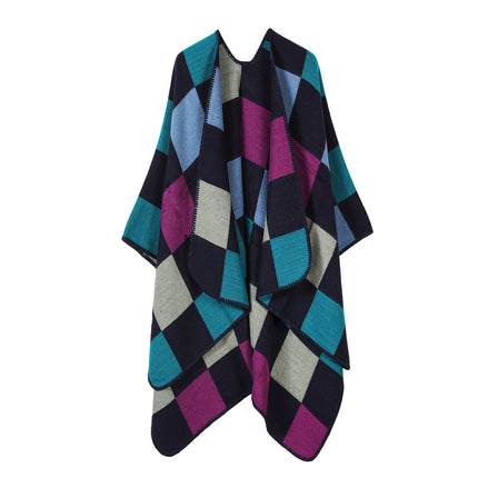 European and American plain striped warm Joker shawl outer autumn and winter office blanket imitation cashmere scarf in stock wholesale