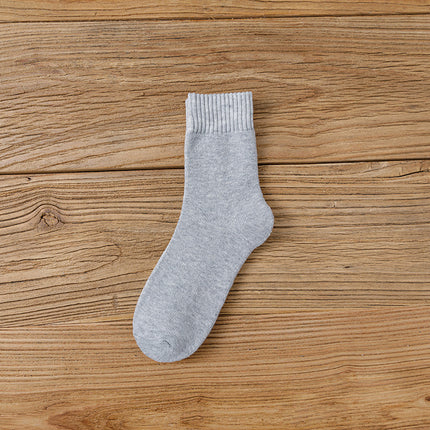terry socks fleece-lined thick socks mid-tube socks for men and women autumn and winter warm warm towel socks winter warm stockings