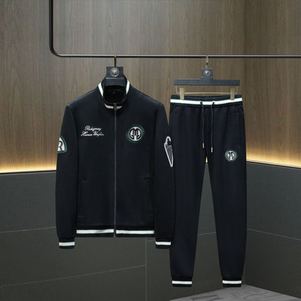New Men's Casual Sports Suit Embroidered Round Neck Sweatshirt Suit Men's Casual Suit Spring and Autumn Clothing