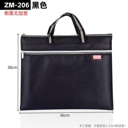 Multi-functional Briefcase Storage Handbag File Bag Large Capacity Meeting Bag Business Office Storage File Bag