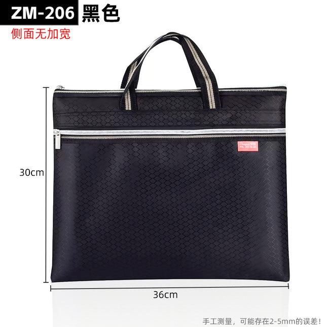 Multi-functional Briefcase Storage Handbag File Bag Large Capacity Meeting Bag Business Office Storage File Bag