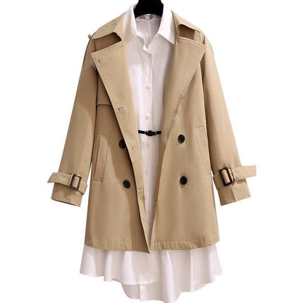 Autumn Clothing 2025 New Women's Skirt Light Mature Style Windbreaker Women's Mid-Length Small Early Autumn Light Mature Suit