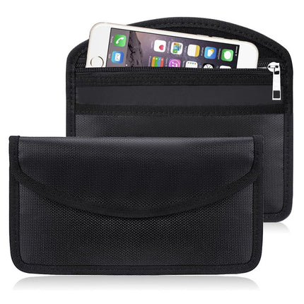 New cross-border mobile phone signal shielding bag waterproof fireproof zipper 7 inch car shielding key case RFID set