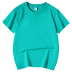 Children's short-sleeved t-shirt children's aqua green / 100cm