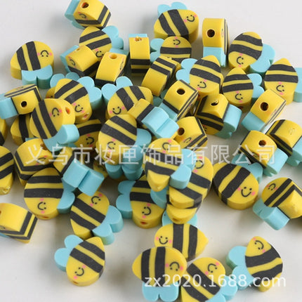 100 a pack of cross-border fruit soft pottery loose beads clay beads diy Amazon material bag accessories mobile phone