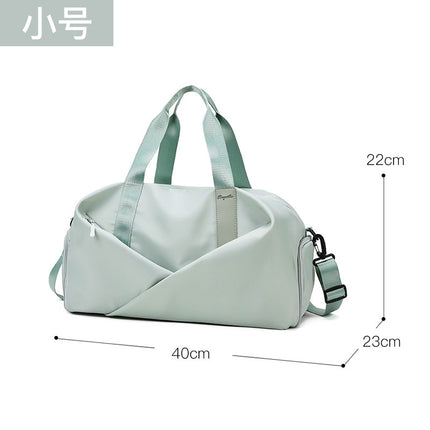 Fitness Bag Women's Portable Large Capacity Dry and Wet Separation Yoga Sports Bag Fashionable Oxford Cloth Luggage Bag Printable logo