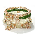 Xhy427 military green four butterflies