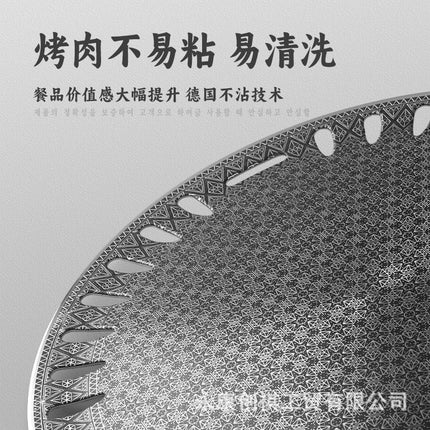 Stainless Steel Commercial Grill Pan with Thickened Square Grill Pan Charcoal Household Barbecue Plate Honeycomb Plate Barbecue Grate Charcoal