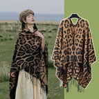 SL2308-012 leopard print camel / 150*130cm