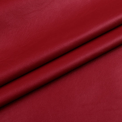 Elastic Pu Soft Leather Fabric with Fine Grain for Bags and Shoes, Flat Elastic Clothing Material, Plain Weave Garment Accessories for Cross-Border Trade