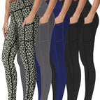 Yellow leopard print + gray + royal blue + black + / 0XL