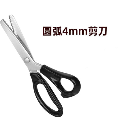 Handmade DIY Triangle Sawtooth Hair Cutter Tailor Scissors Handmade Lace Cutter Wave Cut Lace Household Scissors