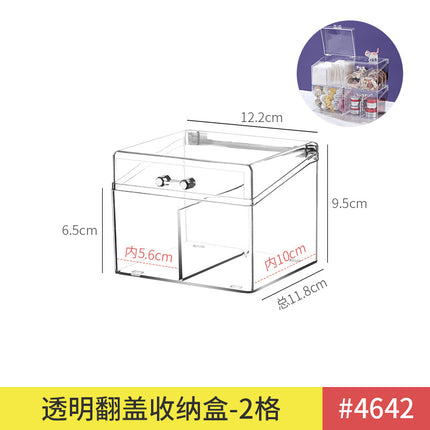 Transparent Storage Box Cosmetics Organizer Desktop Lipstick Makeup Brush Skin Care Product Pen Holder Makeup Box Storage Shelf