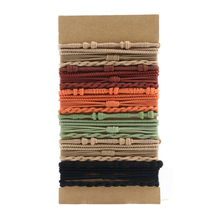 Multi-strand Hand-woven Headband Slub suit High Elastic High Ponytail Hair Rope Bracelet Hair Band Hair Band Headwear