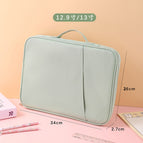 Fresh green-large portable ipad tablet bag