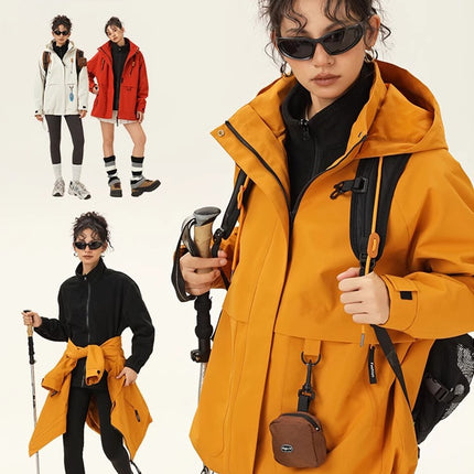 Wasuup Huang Yimei's Three-in-One Outdoor Charge Jacket Men's Spring, Autumn and Winter Work Jacket Women's Mountaineering Clothes
