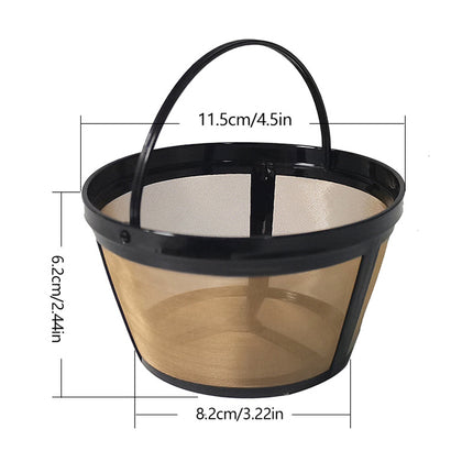Coffee filter tea filter FDA filter 304 stainless steel mesh nylon coffee machine filter 4 cups 8 cups 12 cups