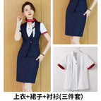 Blue + skirt + shirt / S