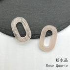 38*23mm / One pink crystal