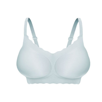 Expanded Cup Jelly Strip Soft Support Bra Women's Small Chest Gather-up Large No-mark Pure Desire Cartoon Chest Thickened Bra