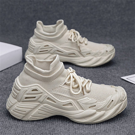 Summer New Men's Lightweight Running Shoes Octopus Socks Shoes Mecha Shoes Sports Mesh Breathable Fly Knit Men's Shoes